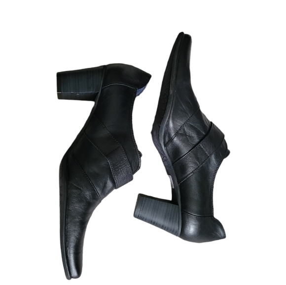 Dorking by Fluchos Spanish leather slip on ankle bootie heels size 40 / 8.5 - Picture 6 of 11